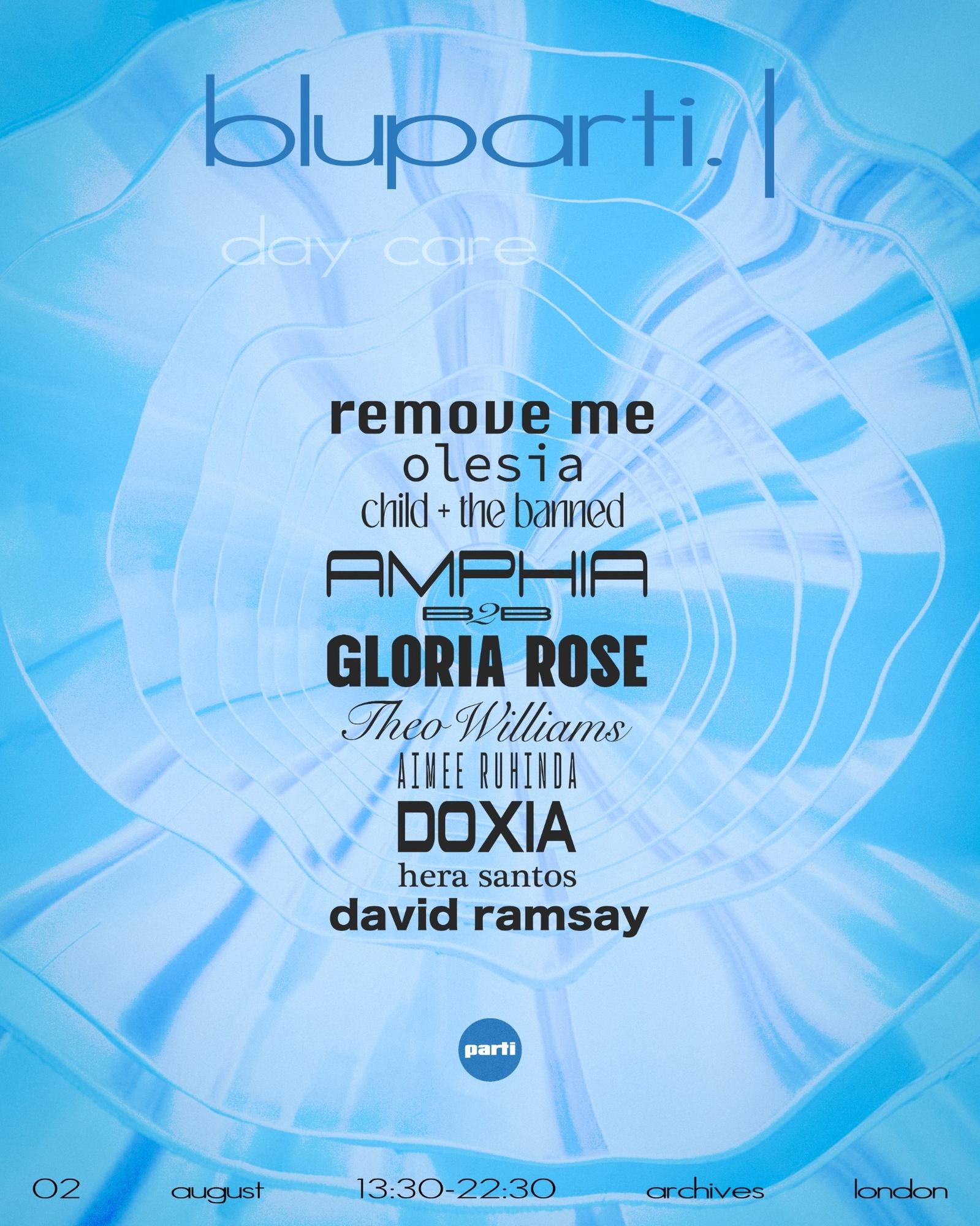 bluparti: day care w/Amphia, Gloria Rose, Doxia, Theo Williams, olesia, Remove Me, David Ramsay