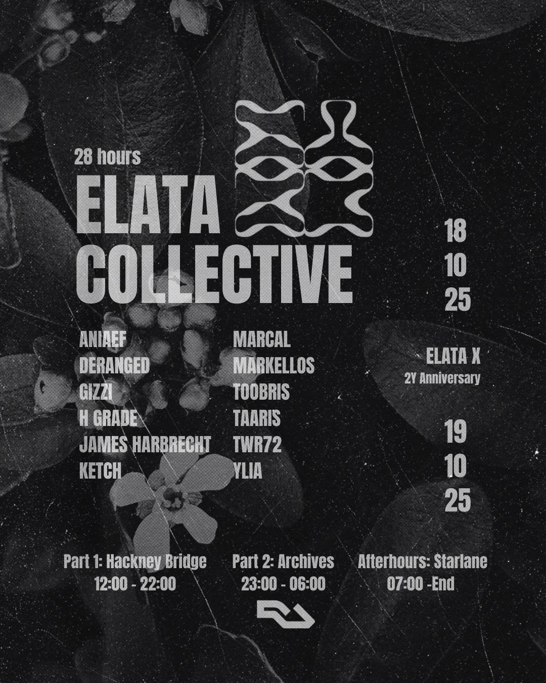 Elata X: Two Years Anniversary 24h Edition (3 Venues) (Sat/Sun)