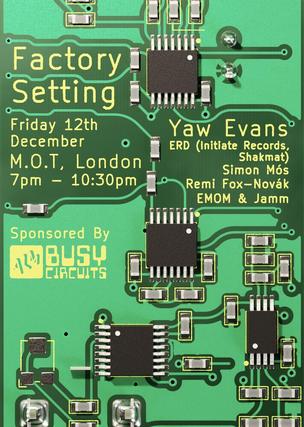 Factory Setting (Live Modular synth / hardware / techno / ambient)  Yaw Evans